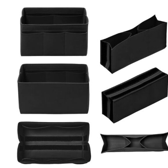 Purse Organizer Insert for Tote Fits LV Speedy Neverfull Longchamp Size SMALL - Picture 3 of 12